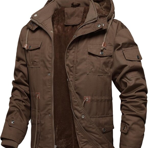 Stylish Men's Military Winter Jacket - Durable, Warm, and Functional Design